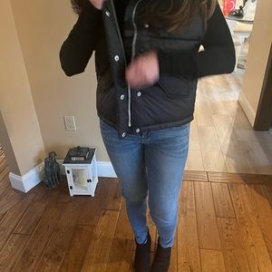 Cute black puffer vest